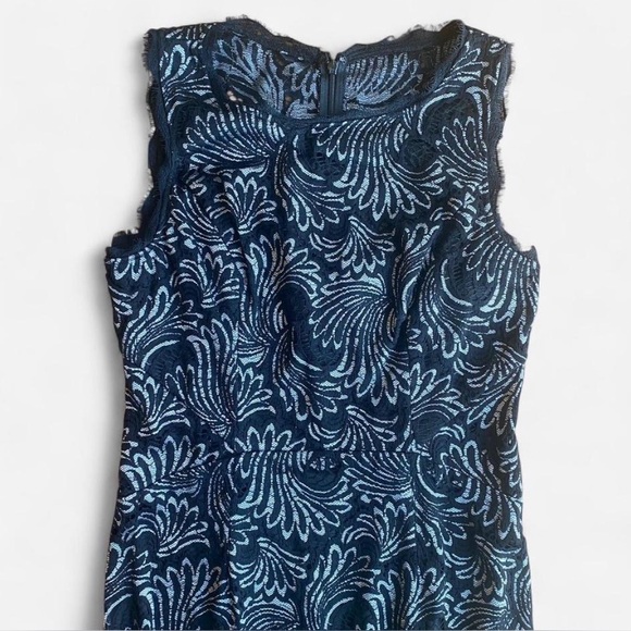 Adrianna Papell Dress Womens 6 Black Lace Floor Length Gown Formal Evening Event - Picture 4 of 10